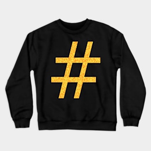 # Hashtag Orange Yellow Crewneck Sweatshirt